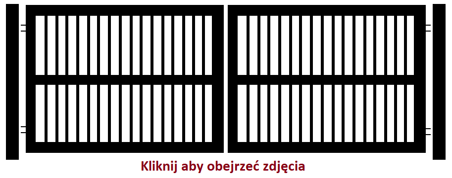 Brama dwuskrzydłowa profilowa