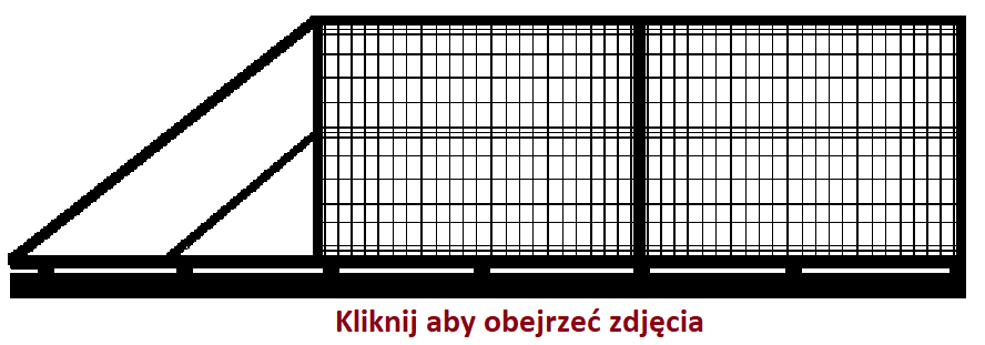 Brama przesuwna panelowa 3D 